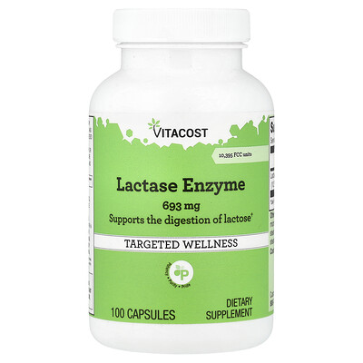 Vitacost Lactase Enzyme 693 mg 100 Capsules