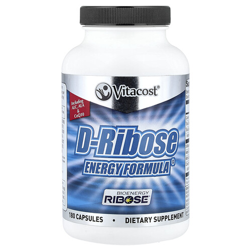 Vitacost, D-Ribose Energy Formula, 180 Capsules