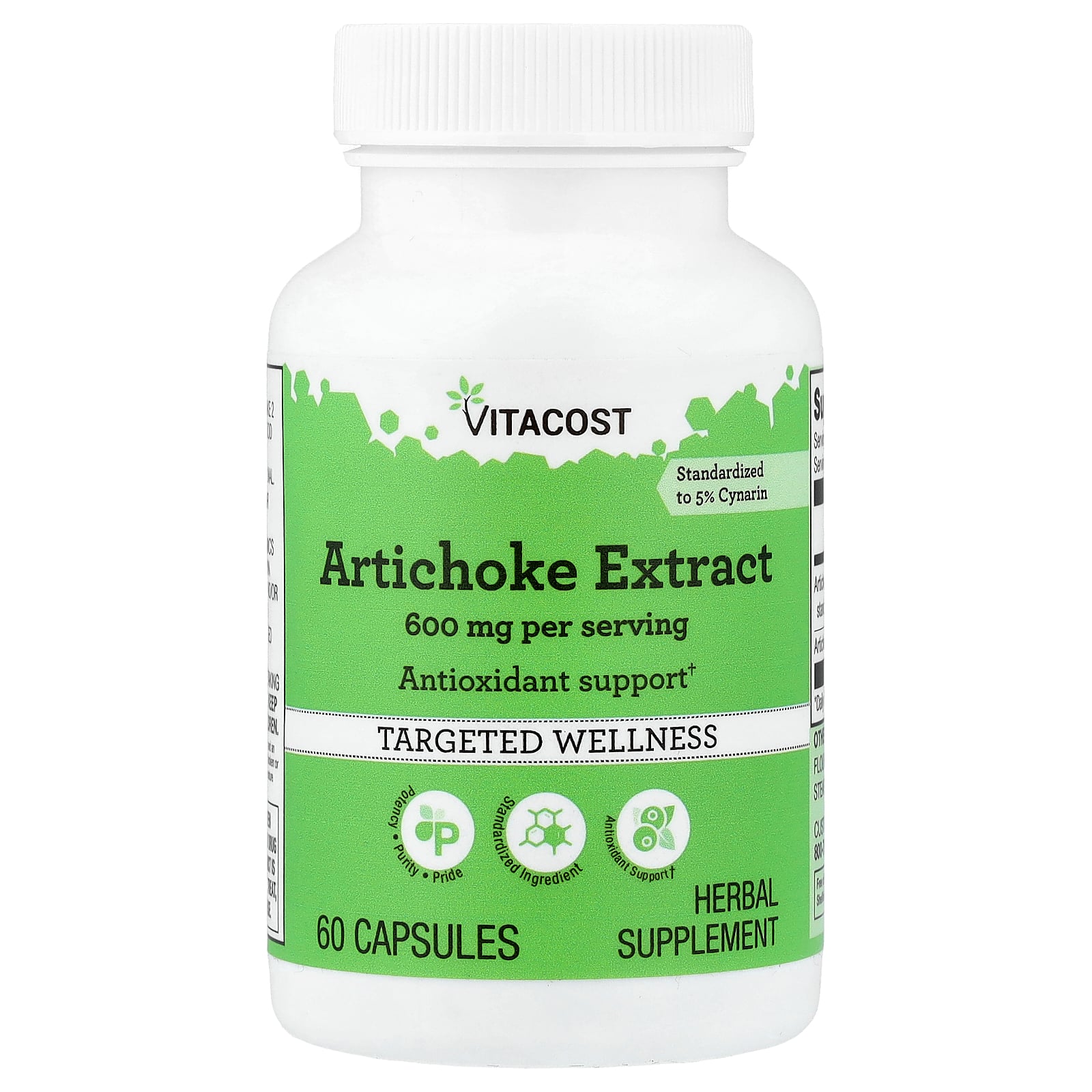 Artichoke Extract, 60 Capsules (300 mg per Capsule)