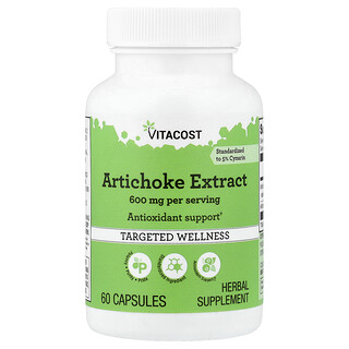 Vitacost, Artichoke Extract, 60 Capsules (300 mg per Capsule)