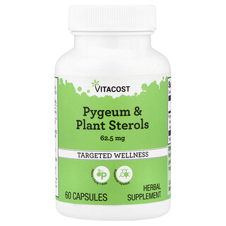 Vitacost, Pygeum & Plant Sterols, 60 Capsules