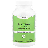 Vitacost, Pau D'Arco Inner Bark, 120 Capsules (510 mg per Capsule)