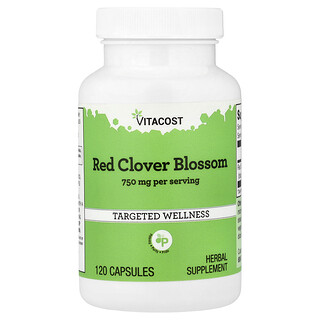 Vitacost, Flor de trébol rojo, 120 cápsulas (375 mg por cápsula)
