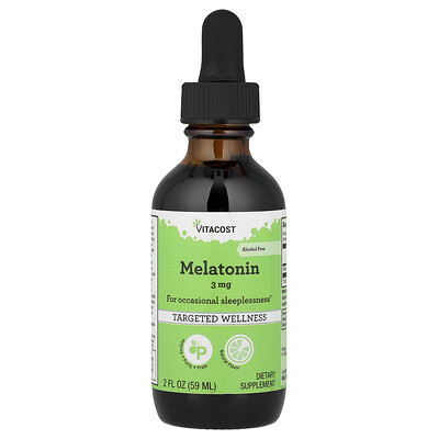 Vitacost Melatonin Alcohol Free Natural 2 fl oz 59 ml
