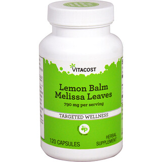 Vitacost, Lemon Balm Melissa Leaves, 120 Capsules (395 mg per Capsule)