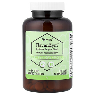 Vitacost, Synergy®, FlavenZym®, 180 Enteric Coated Tablets