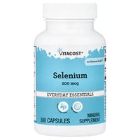 Vitacost, Selenio, 200 mcg, 300 cápsulas