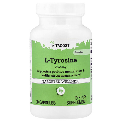 Vitacost, L-Tyrosine, 750 mg, 90 Capsules