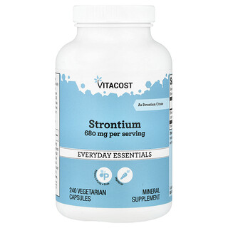 Vitacost, Strontium, 240 Vegetarian Capsules (340 mg per Capsule)
