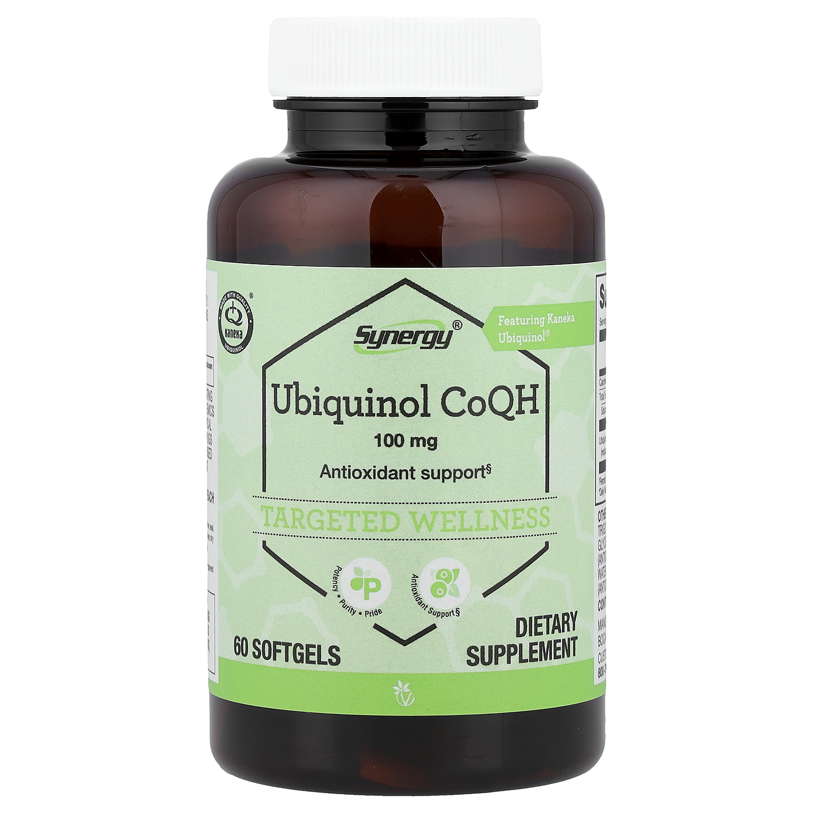 Vitacost (비타코스트), Synergy®, Ubiquinol CoQH, 100 mg, 60 Softgels