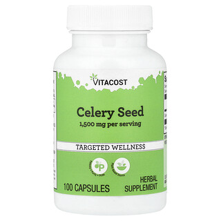 Vitacost‏, بذور الكرفس ، 100 كبسولة (500 ملجم لكل كبسولة)