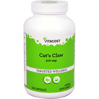 Vitacost, Cat's Claw, 500 mg, 300 Capsules