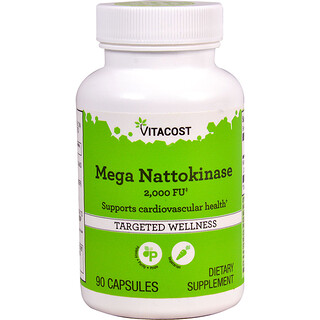 Vitacost‏, Mega Nattokinase, 2000 FU, 90 Capsules