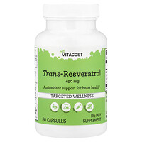 Vitacost, Trans-Resveratrol, 490 mg, 60 Capsules