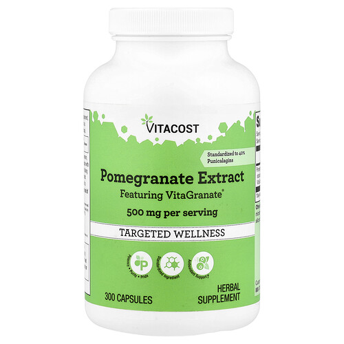 Vitacost, Pomegranate Extract, 300 Capsules (250 mg per Capsule)