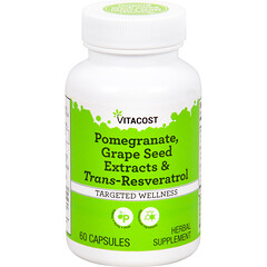 Pomegranate, Grape Seed Extracts & Trans-Resveratrol, 60 Capsules