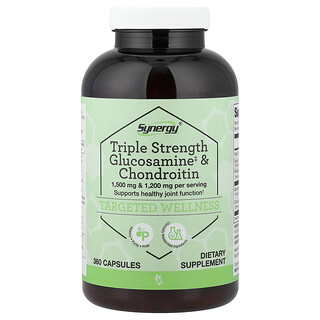Vitacost, Synergy®, Glucosamine et chondroïtine triple concentration, 360 capsules