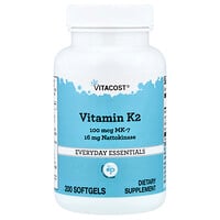 Vitacost, Vitamine K2, MK-7 met nattokinase, 200 softgels