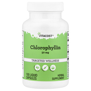 Vitacost, Chlorophyllin, 50 mg, 100 Liquid Capsules