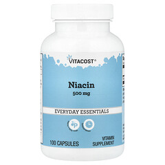 Niacin, 500 mg, 100 Capsules