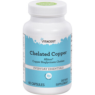 Vitacost, Cupru chelatat, 60 de capsule