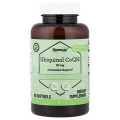Synergy®, Ubiquinol CoQH Featuring Kaneka Ubiquinol®, 50 mg, 90 Softgels