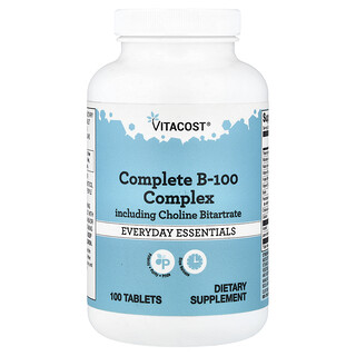 Vitacost‏, Complete B-100 Complex, 100 Tablets