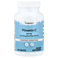Vitacost, Everyday Essentials, Vitamin C Including Rose Hips Extract, 100 Tablets