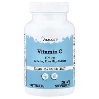 Vitacost, Everyday Essentials, Vitamin C Including Rose Hips Extract, 100 Tablets