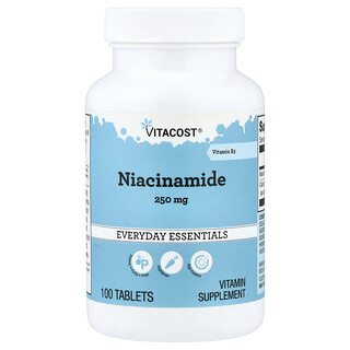 Vitacost, Niacinamida, 100 comprimidos