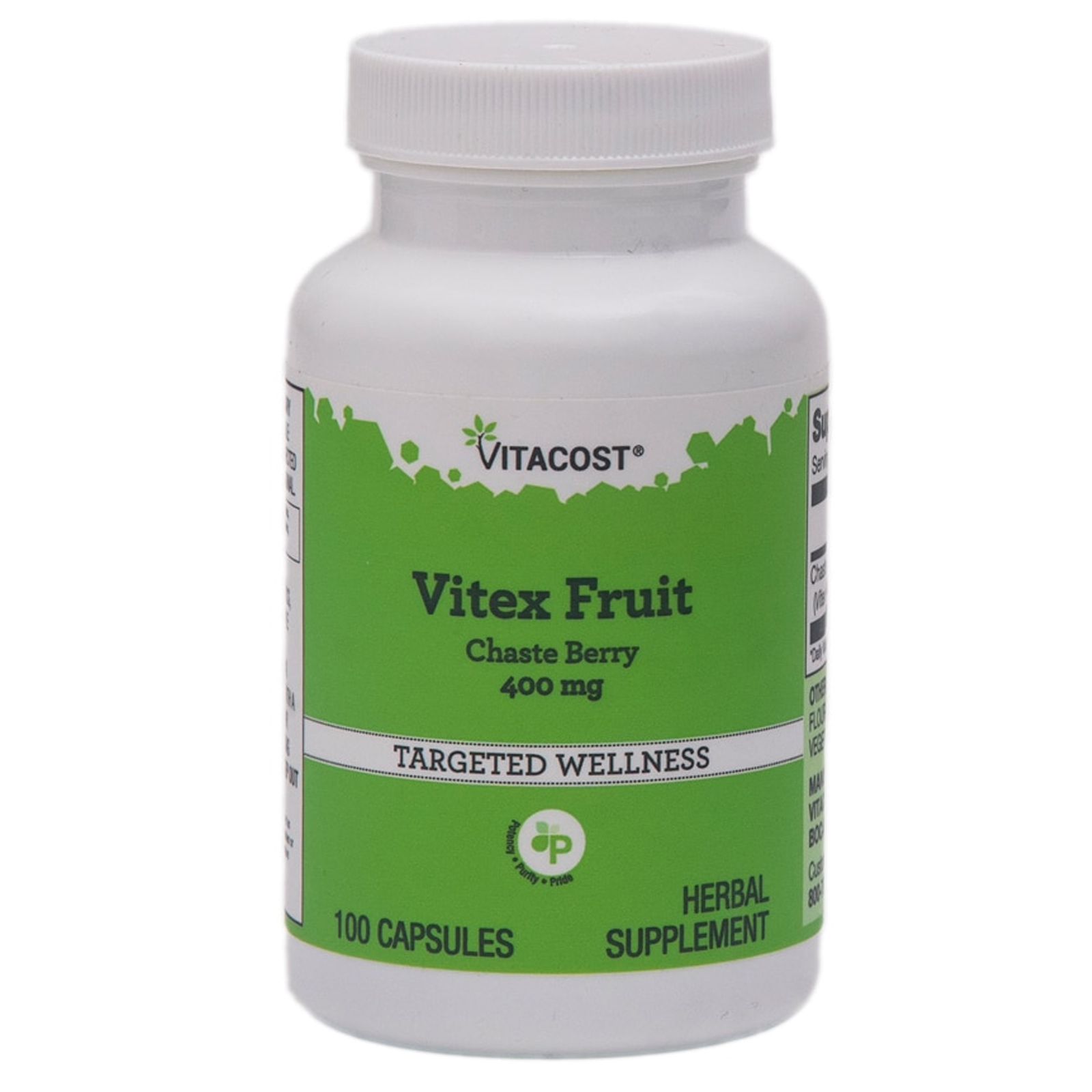 Vitacost (비타코스트), Vitex Fruit Chaste Berry, 400 mg, 100 Capsules
