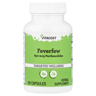 Vitacost, Feverfew, 60 Capsules