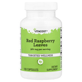 Vitacost, Red Raspberry Leaves, 100 Capsules
