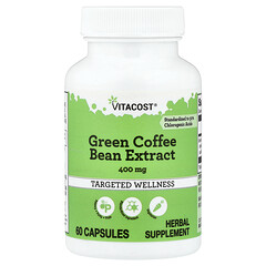 Green Coffee Bean Extract, 400 mg, 60 Capsules
