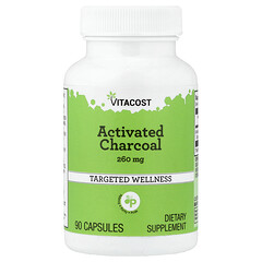 Activated Charcoal, 260 mg, 90 Capsules