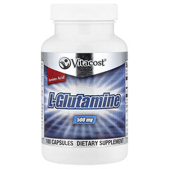 L-Glutamine, 500 mg, 100 Capsules