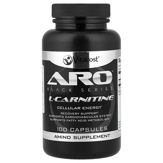 Vitacost, Black Series, ARO L-Carnitina, 500 mg, 100 Cápsulas