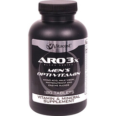 ARO3x™ Black Series, Opti-Vitamin, мультивітаміни для чоловіків, 180 таблеток