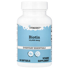Biotin, 10,000 mcg, 50 Softgels