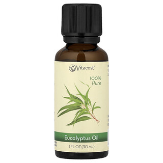 Vitacost, 100% čistý eukalyptový olej, 30 ml (1 fl oz)