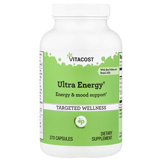 Vitacost, Ultra Energy With Bee Pollen and Royal Jelly, 270 Capsules