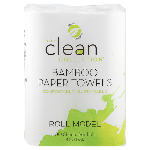 Vitacost, The Clean Collection™, Bamboo Paper Towels, 4 Rolls