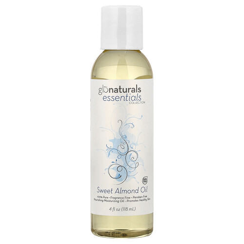 Vitacost, glonaturals Essentials Collection, Sweet Almond Oil, 4 fl oz (118 ml)