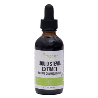Vitacost, Nestemäinen steviauute, luonnollinen karamelli, 59 ml