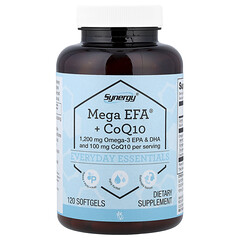 Synergy®, Mega EFA® і коензим Q10, 120 капсул