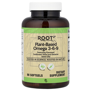 Vitacost, Root2®, растительная омега 3-6-9, 90 мягких таблеток