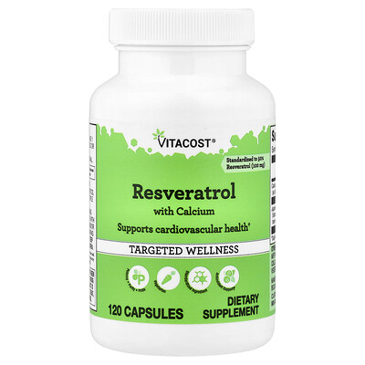 Vitacost Resveratrol With Calcium 120 Capsules