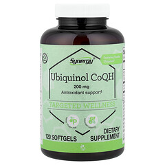 Synergy®, убіхінол CoQH, 200 мг, 120 капсул