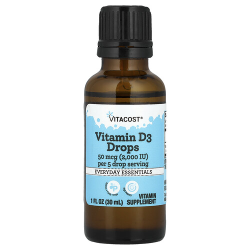 Vitacost, Vitamin D3 Drops, 1 fl oz (30 ml)