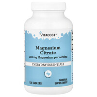 Vitacost, Magnesiumsitraatti, 120 tablettia (200 mg per tabletti)